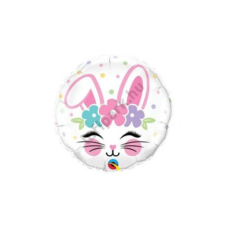 18 inch-es Nyuszi Arc - Bunny Face Húsvéti Fólia Lufi