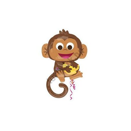 36 inch-es Happy Monkey - Boldog Majom Super Shape Fólia Lufi