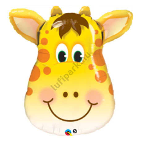 32 inch-es Jolly Giraffe - Zsiráf Fej Fólia Léggömb