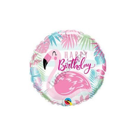 18 inch-es birthday pink flamingo fólia