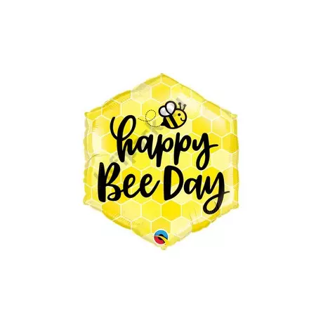 20 inch-es Méhecske Mintás - Happy Bee Day Fólia Lufi