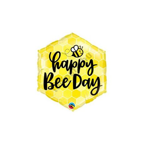 20 inch-es Méhecske Mintás - Happy Bee Day Fólia Lufi