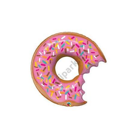 38 inch-es Bit Donut &amp; Sprinkles - Eper Fánk Alakú Super Shape Fólia Lufi