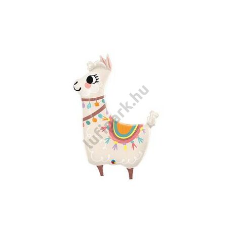  45 inch-es Loveable Llama- Szeretnivaló Láma Fólia Lufi