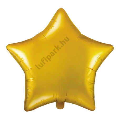 Csillag alakú arany fólia lufi