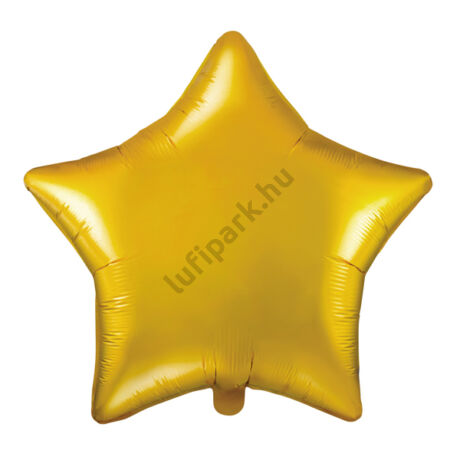 Csillag alakú arany fólia lufi
