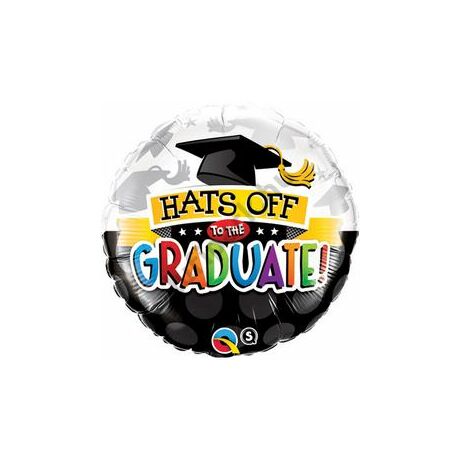 18 inch-es Hats Off to the graduate fóli
