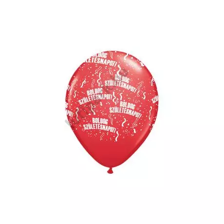 11 inch-es Boldog Születésnapot Red Lufi