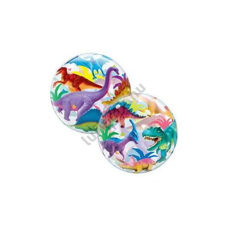 22 inch-es Dínók - Colourful Dinosaur Bubble Lufi