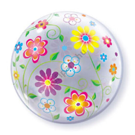 22 inch-es Tavaszi virág mintás bubble léggömb