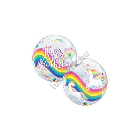 22 inch-es birthday rainbow unicorn bubb