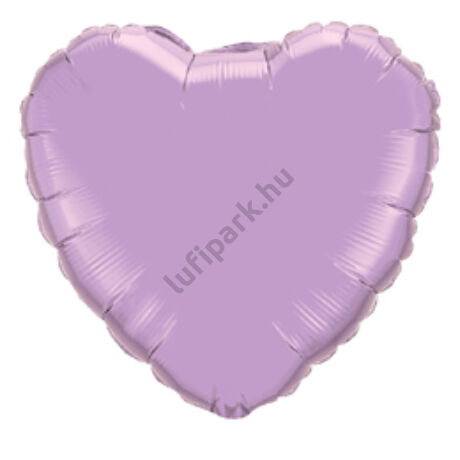 18 inch-es levendula - pearl lavender szív fólia léggömb