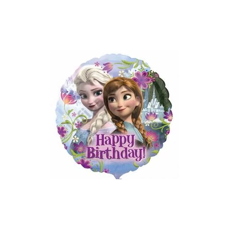 18 inch-es Happy Birthday Jégvarázs - Disney Frozen - Szülinapi Fólia Léggömb