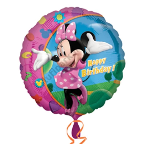 18 inch-es Minnie - Happy Birthday - Szülinapi Fólia Lufi