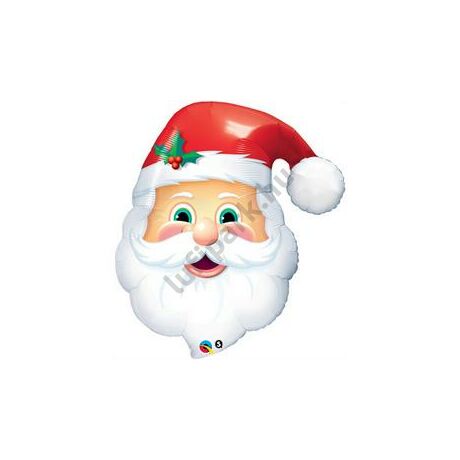 32 inch-es Jolly St. Nick - Mikulás Fej - Fólia Léggömb