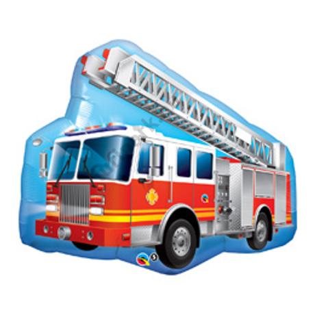 36 inch-es Tűzoltó Teherautós - Red Fire Truck Super Shape Fólia Lufi