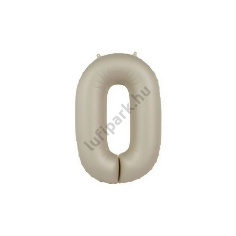 34 inch-es 0 Matt Krémfehér - Creamy Latte Számos Super Shape Fólia Lufi