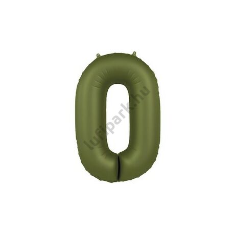 34 inch-es 0 Matt Zöld - Olive Green Számos Super Shape Fólia Lufi