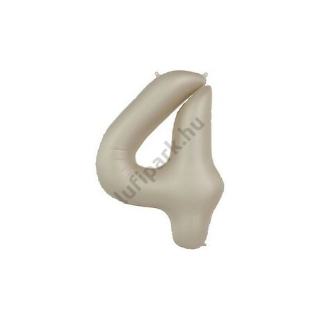 34 inch-es 4 Matt Krémfehér - Creamy Latte Számos Super Shape Fólia Lufi