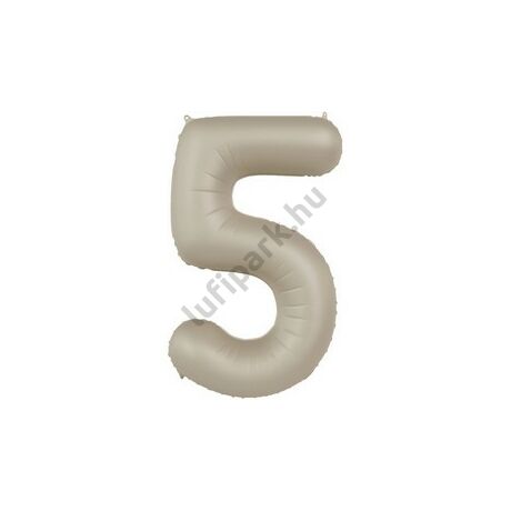 34 inch-es 5 Matt Krémfehér - Creamy Latte Számos Super Shape Fólia Lufi