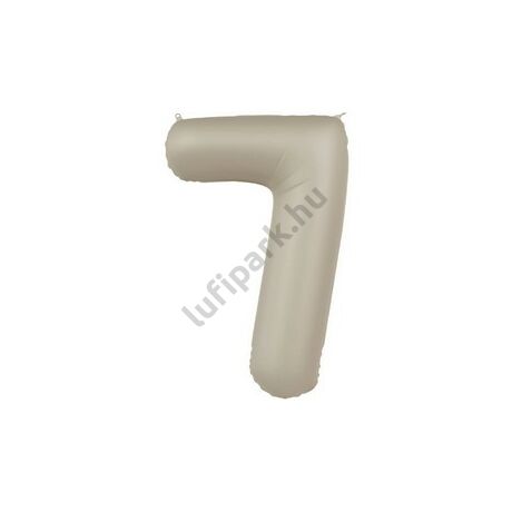 34 inch-es 7 Matt Krémfehér - Creamy Latte Számos Super Shape Fólia Lufi