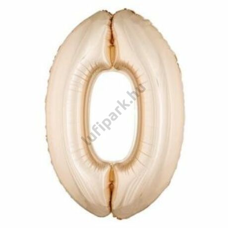 40 inch-es Number 0 Számos Super Shape Fólia Lufi