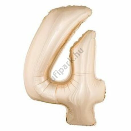40 inch-es Number 4 Számos Super Shape Fólia Lufi