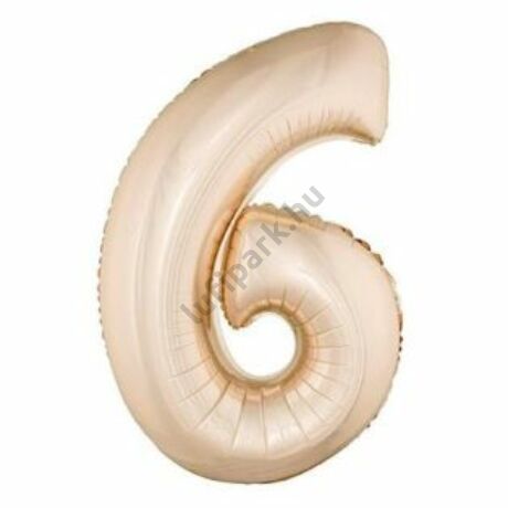 40 inch-es Number 6 Számos Super Shape Fólia Lufi