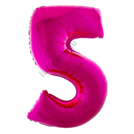 FÓLIA LUFI, ÓRIÁS SZÁM &quot;5&quot;, PINK