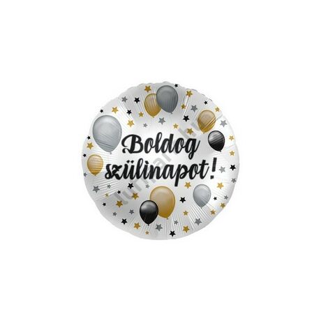 17 inch-es boldog szülinapot elegáns fól