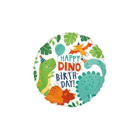  18 inch-es Dínók - Dino-Mite Szülinapi Fólia Lufi