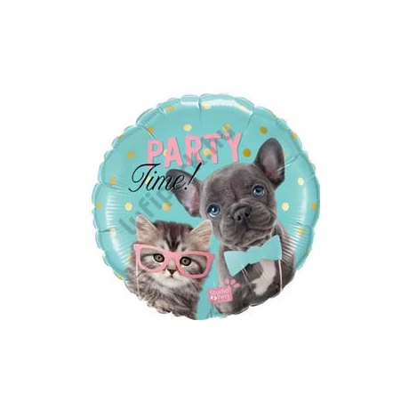 18 inch-es Édes Cuki Kölyök Kutya/Kutyák/Dogs/Cica/Macska/Cats Fólia Lufi