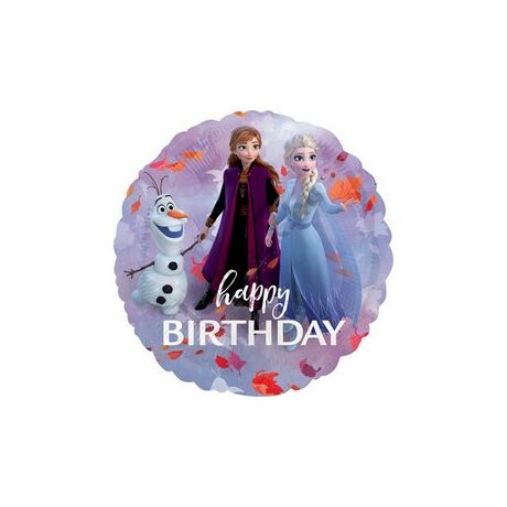 17 inch-es Jégvarázs 2 - Frozen 2 Happy Birthday Szülinapi Fólia Lufi