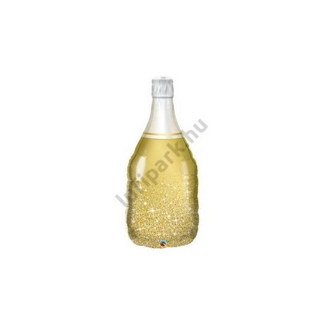 39 inch-es Arany Pezsgősüveg - Golden Bubbly Wine Fólia Lufi