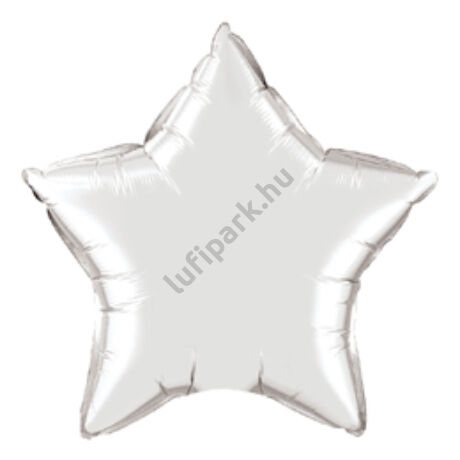 20 inch-es Ezüst - Silver Csillag Fólia Lufi