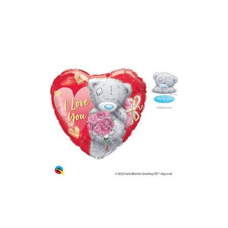 18 inch-es Tatty Teddy I Love You Bouquet Szív Fólia Lufi Valentin-napra