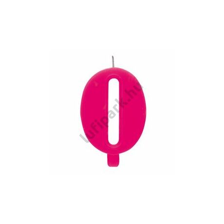 0. Csillagszórós Pink Szülinap Születésnapi Számgyertya Tartóval