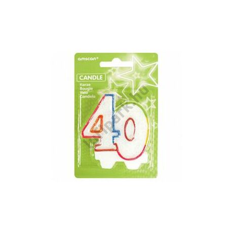 40-es Színes Keretes Szülinapi Parti Szá