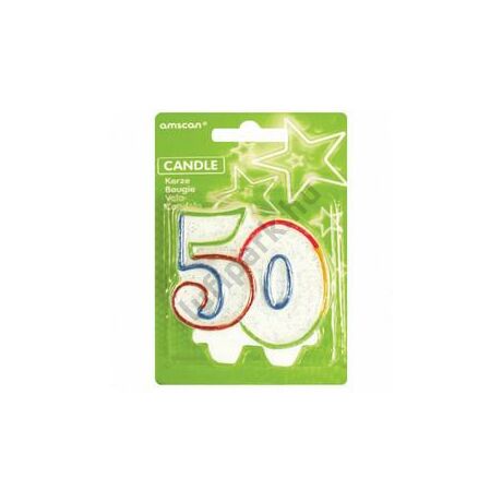 50-es Színes Keretes Szülinapi Parti Szá