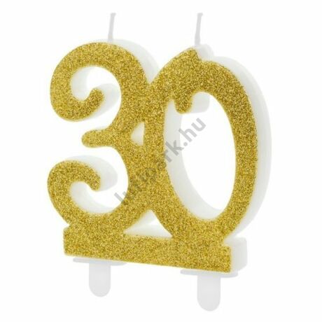 30 ÉVSZÁMOS ARANY TORTAGYERTYA 