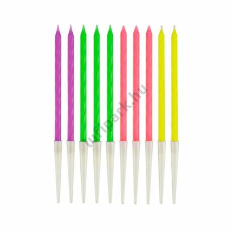 NEON SZÁLAS TORTAGYERTYA 