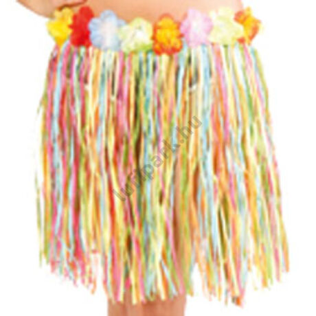 Hawaii parti színes fűszoknya 45 cm