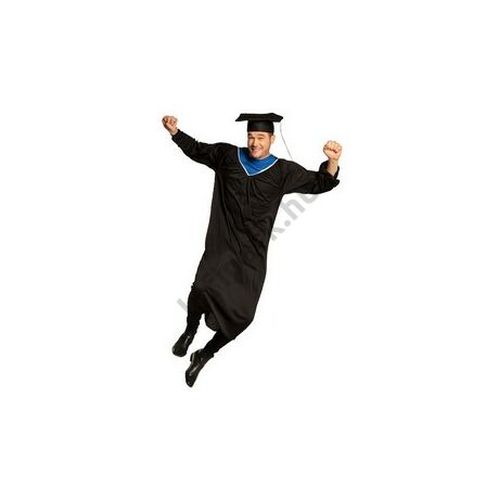 Fekete diplomaosztó jelmez M/L