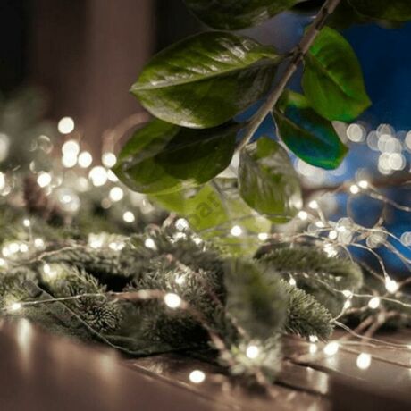 Micro LED fényfüzér, 20 hidegfehér micro LED