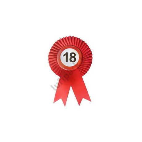 18. szalagos kitűző seb.korlátozó