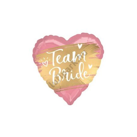 18 inch-es Gold Team Bride Szív Fólia Lufi Lánybúcsúra