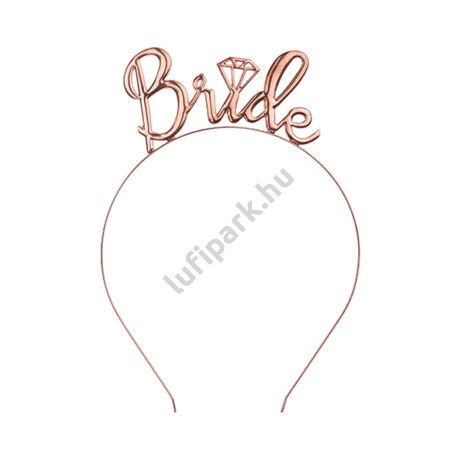 bride fejdísz, rosegold