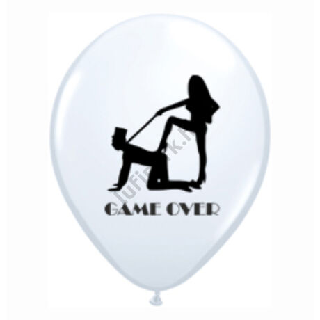 11 inch-es Game Over Felirattal White Lufi 
