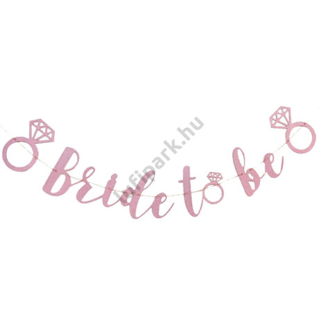 Fűzér, Bride to be, glitteres pink, 3 méter