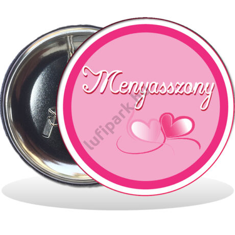 Kitűző, Menyasszony, 58mm